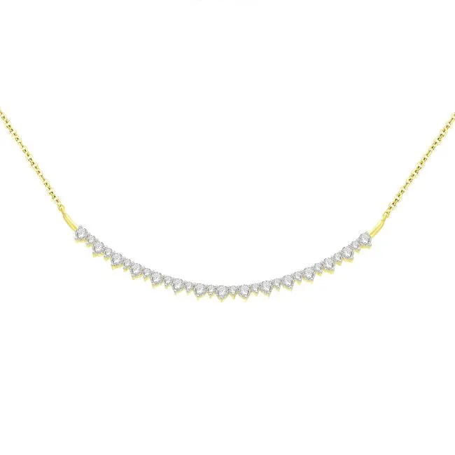 1 CTW Diamond 18-inch Necklace in 10KT Yellow Gold