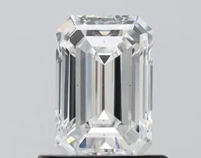 1.1 carat E-VS2 Emerald Cut Lab Grown Diamond