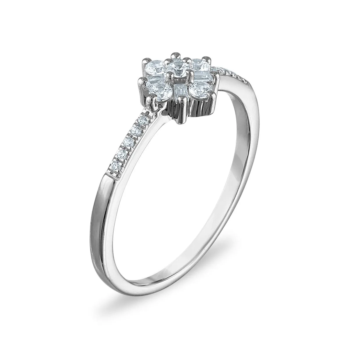 1/4 CTW Diamond Ring in 10KT White Gold