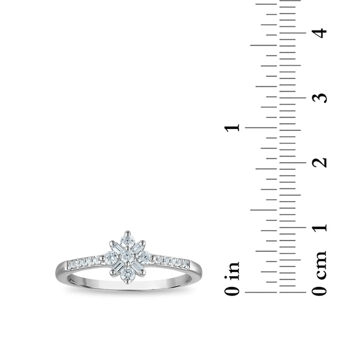 1/4 CTW Diamond Ring in 10KT White Gold