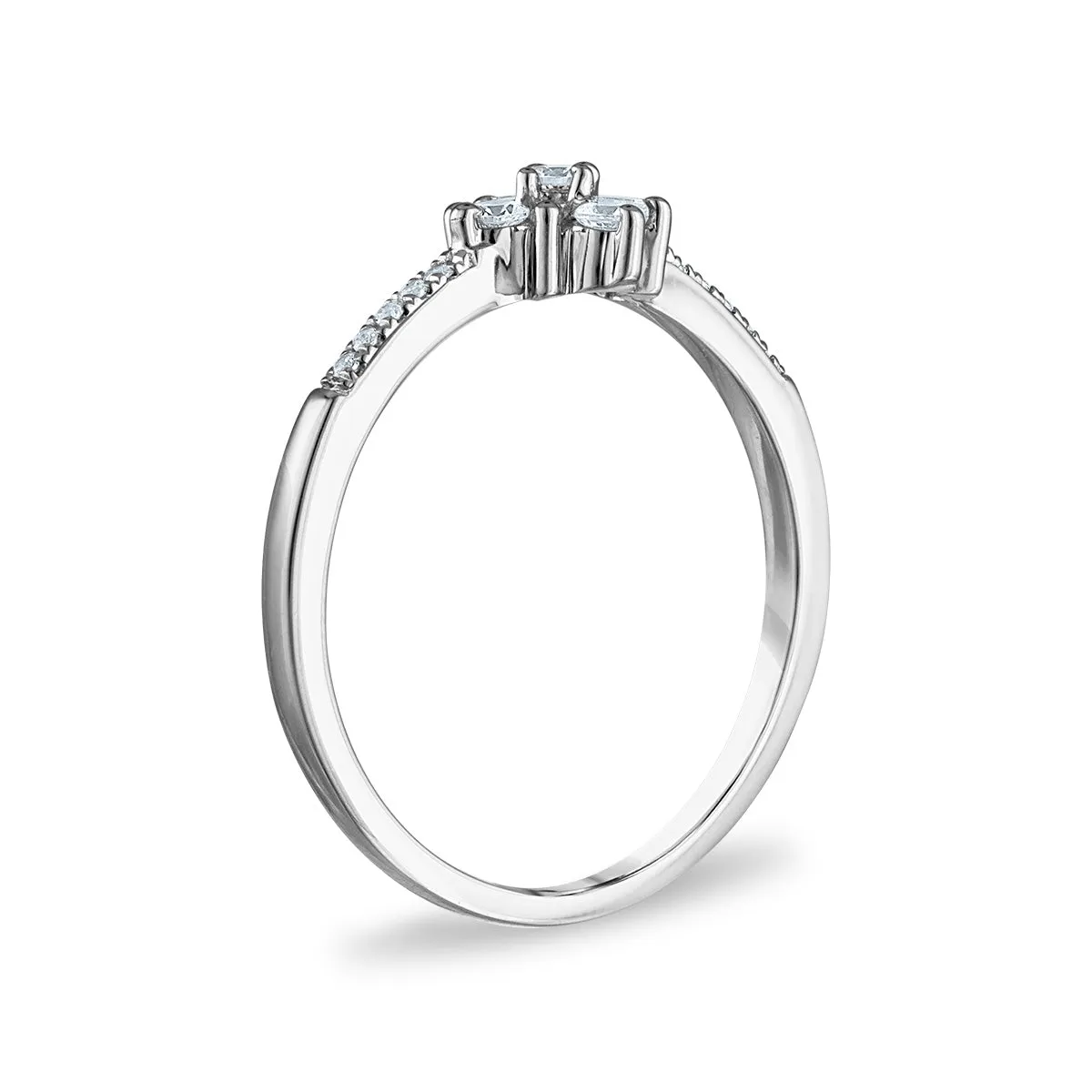 1/4 CTW Diamond Ring in 10KT White Gold