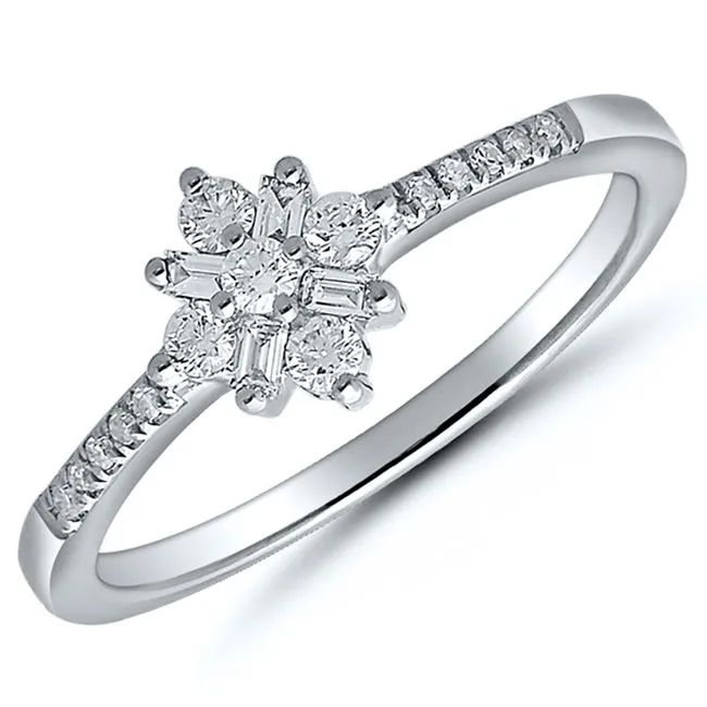 1/4 CTW Diamond Ring in 10KT White Gold