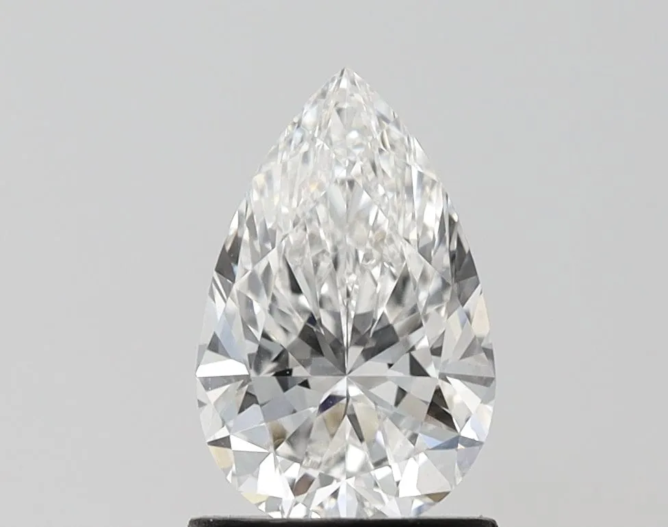 1.51 carat F-VVS2 Pear Cut Lab Grown Diamond