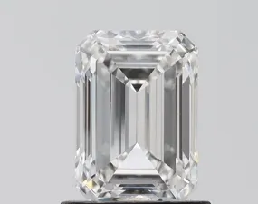 1.58 carat F-VVS2 Emerald Cut Lab Grown Diamond