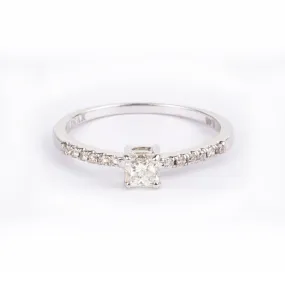 18ct White Gold Diamond Ring MCS2832