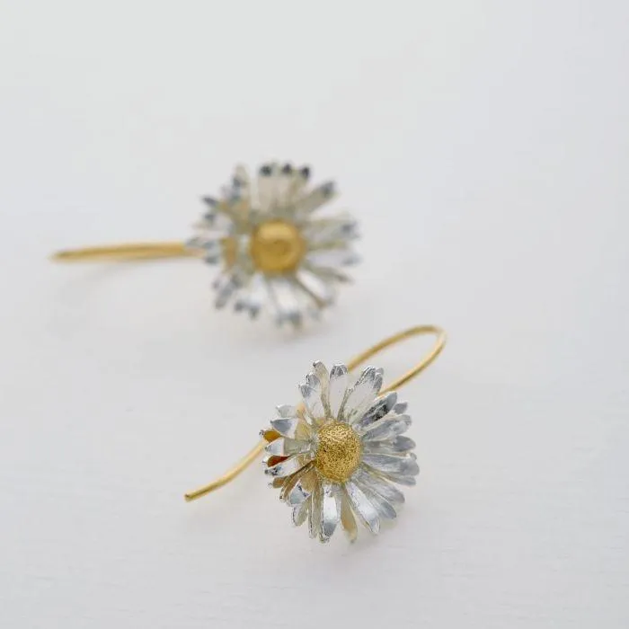 Alex Monroe Big Daisy Hook Earrings