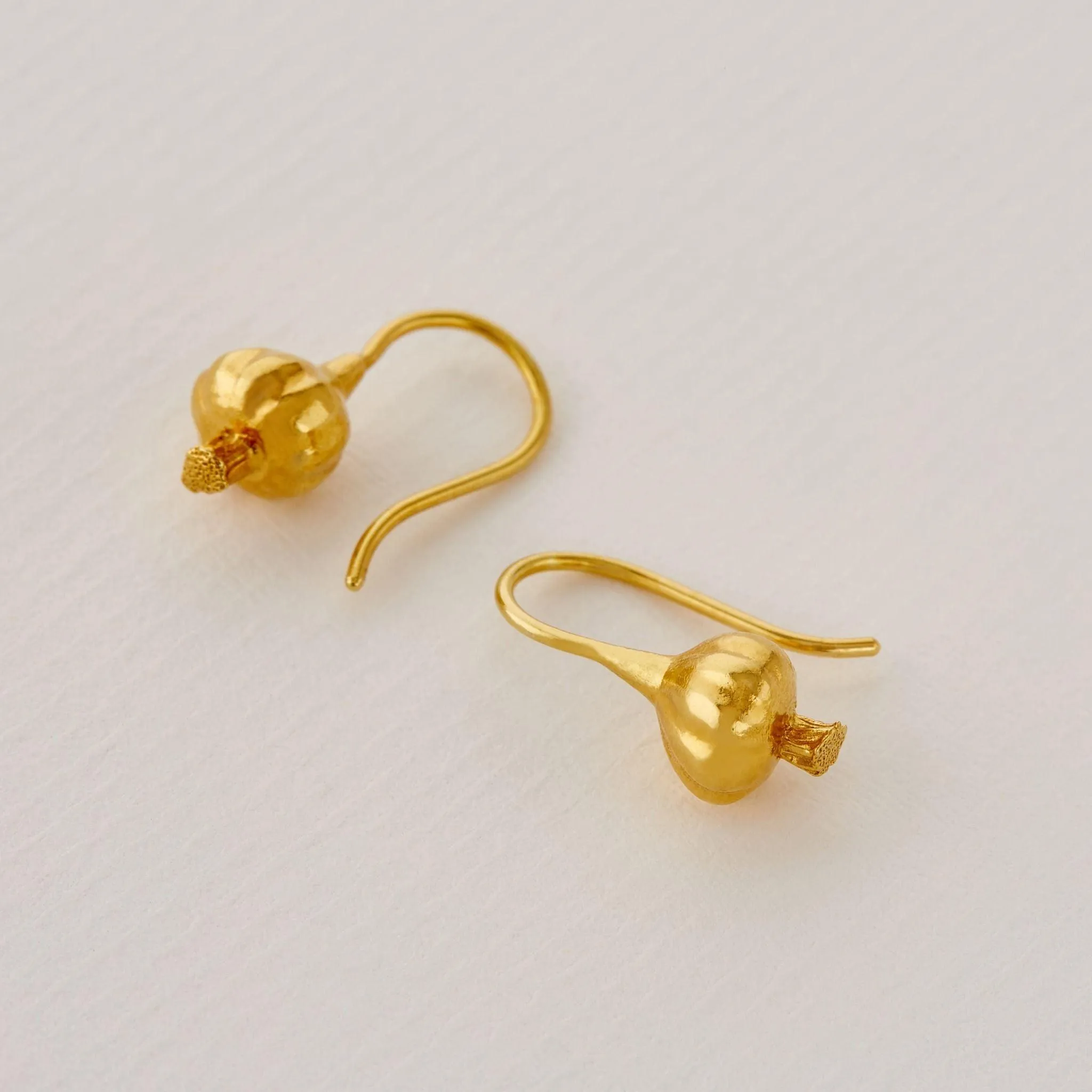 Alex Monroe Garlic Hook Drop Earrings