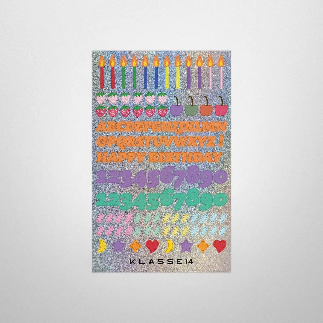 Birthday Card with Sticker / Cupcake