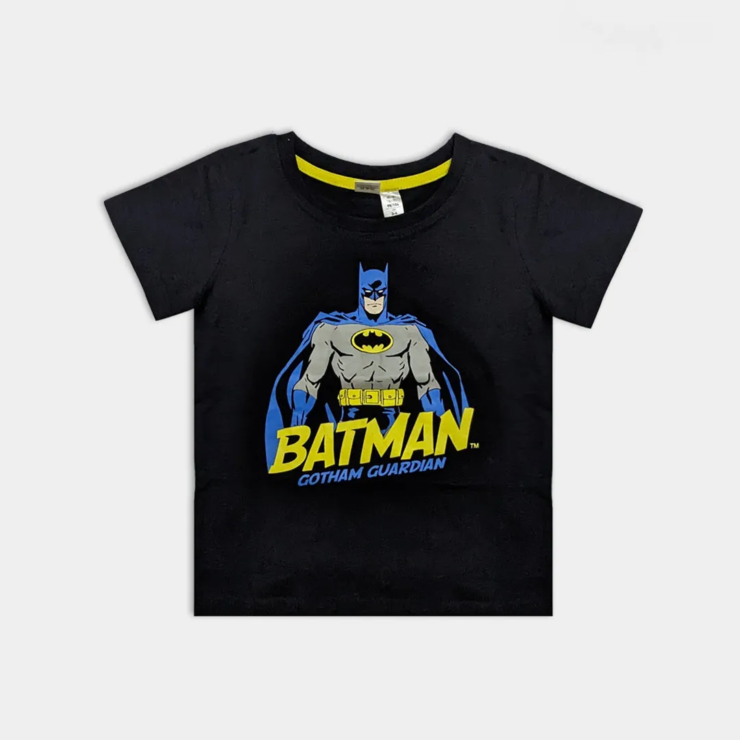 BT - Kids 'Black' Batman Printed Cotton T-Shirt BT174