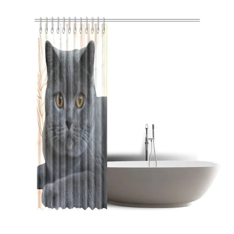 Cat Curtain - British Shorthair