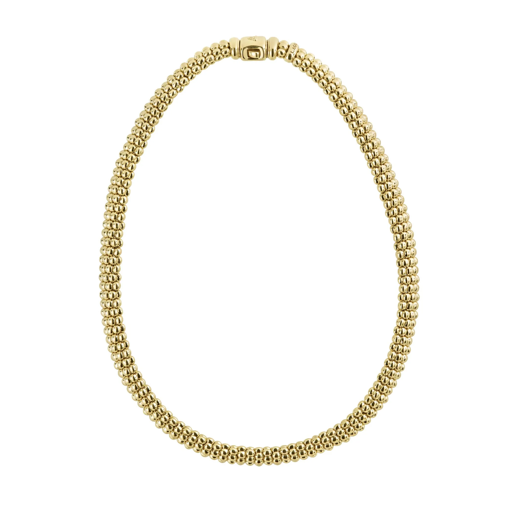 Caviar Gold 18K Gold Caviar Necklace | 9mm