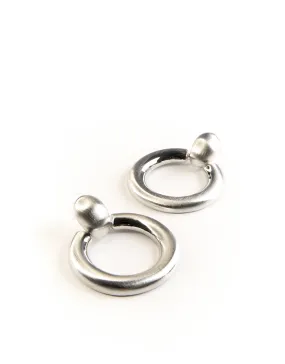 DELILAH CHUNKY SILVER EARRINGS