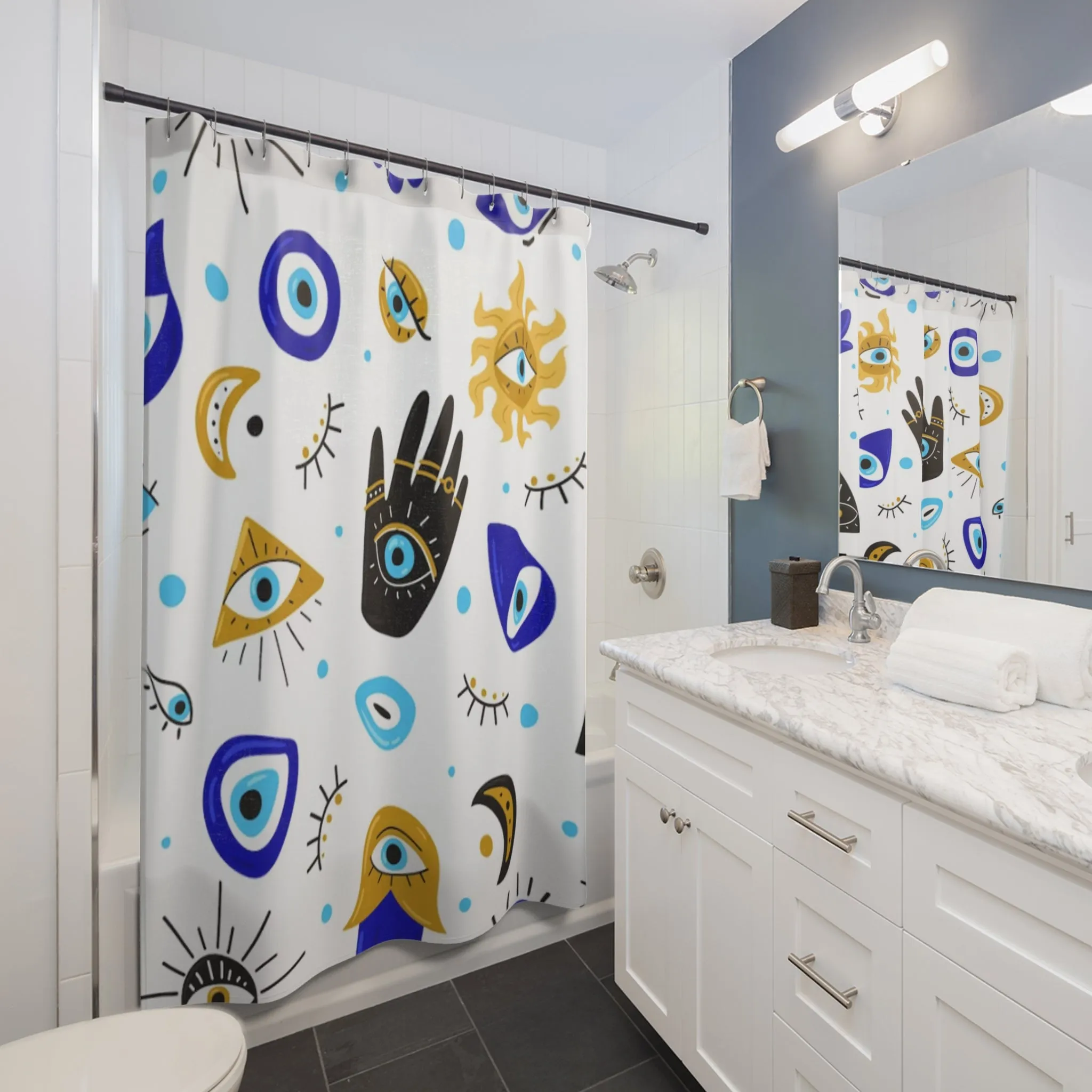 Evil Eye Shower Curtain