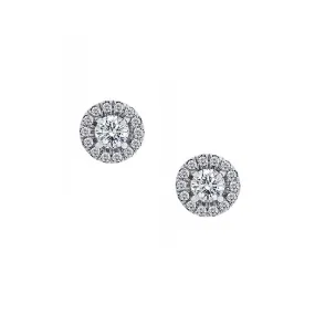 Forevermark Center of My Universe White Gold Earrings, 0.85 total carat