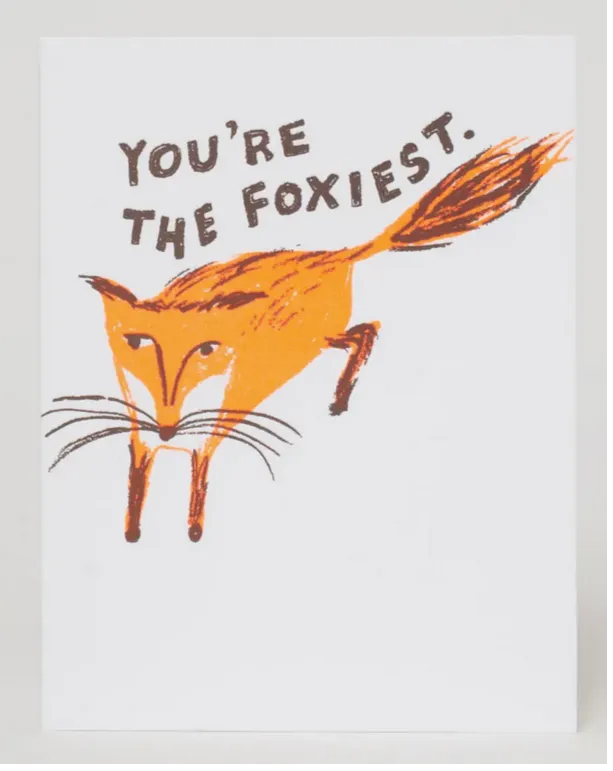 Foxiest Fox Card