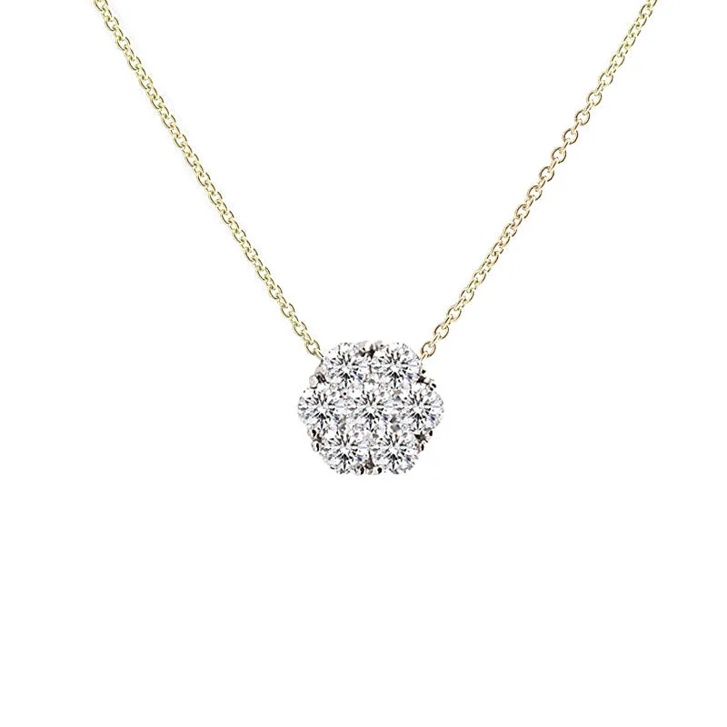 Harmony Jewel Collection Diamond Necklace, 4ct Look