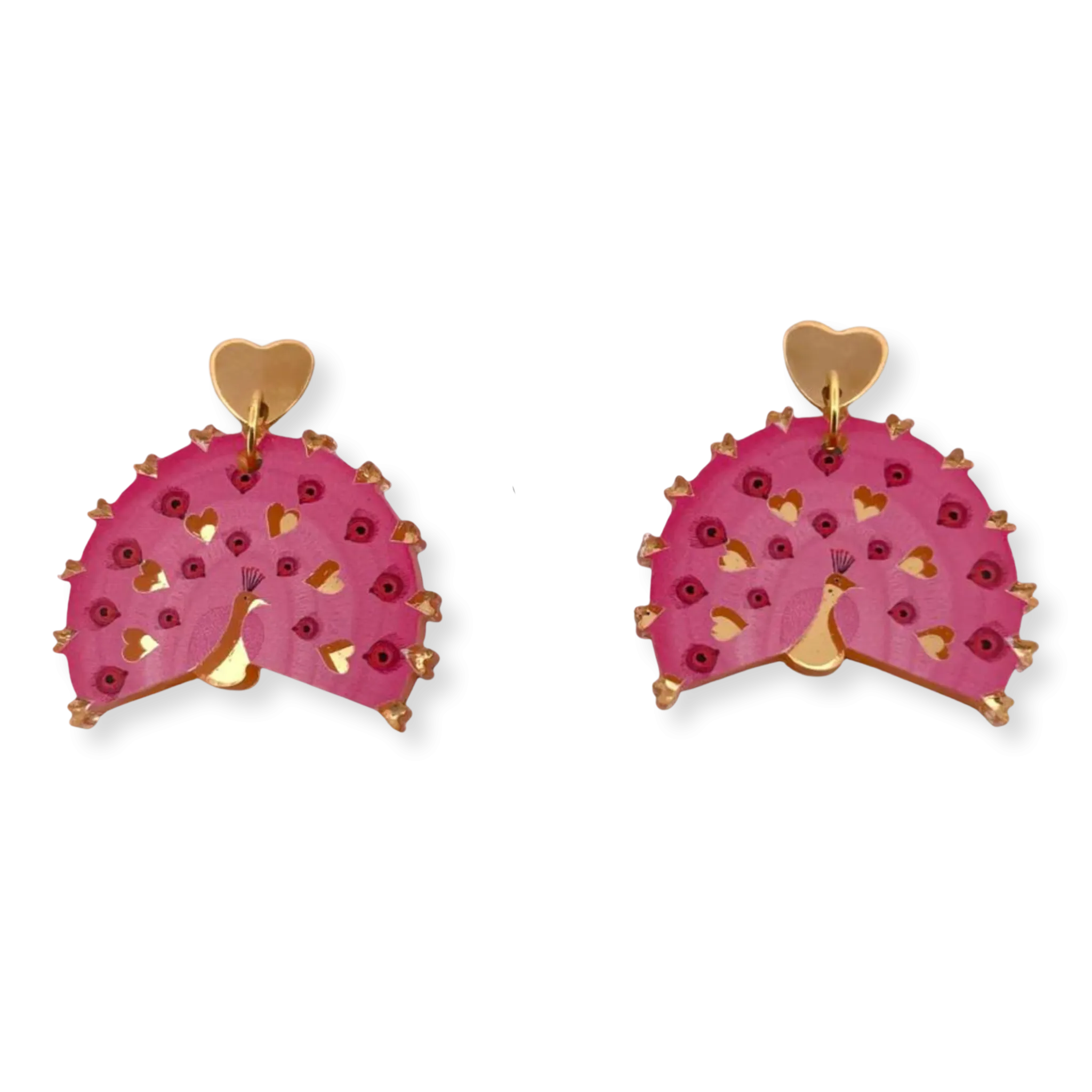 Heart Peacock ♥️ 🦚- Earrings