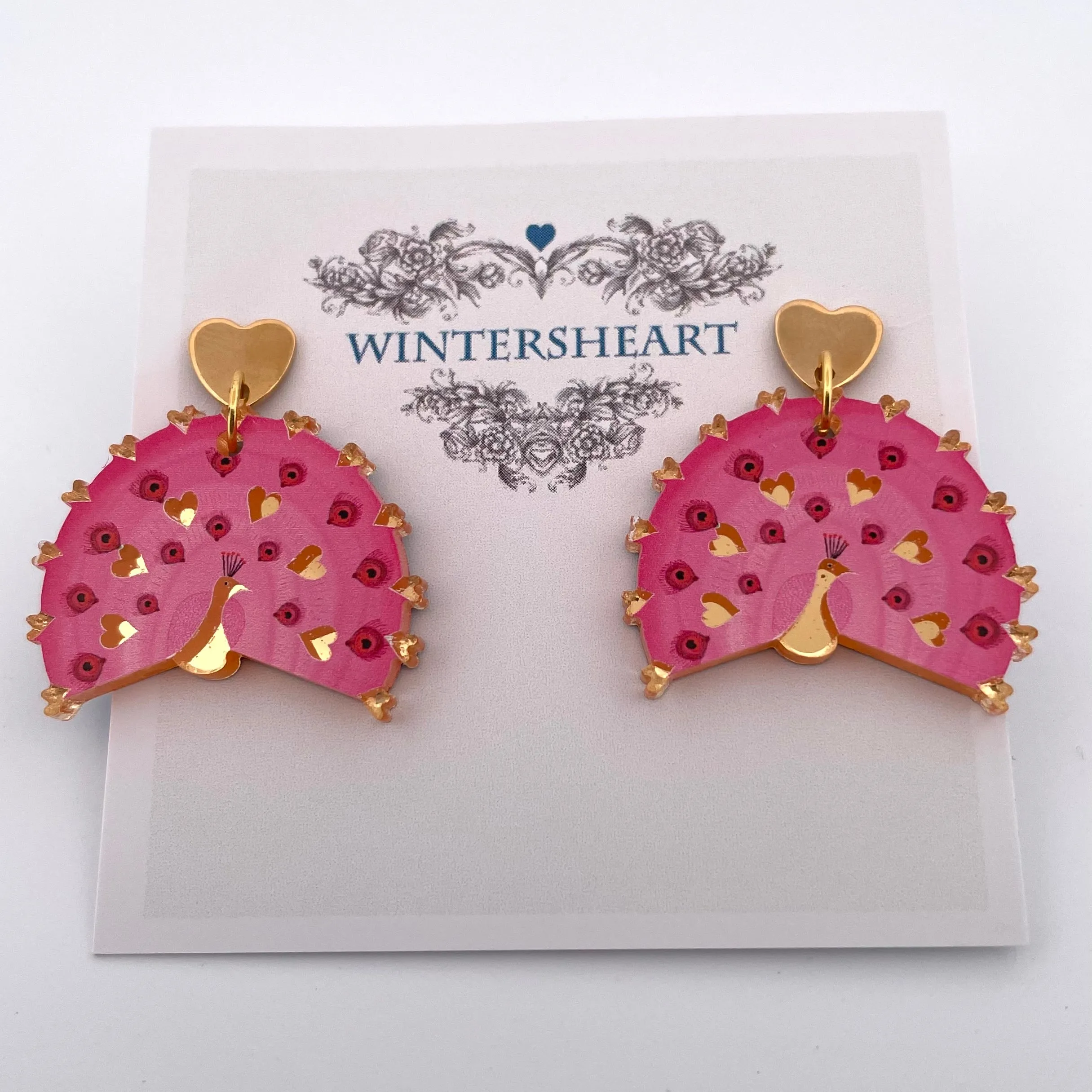 Heart Peacock ♥️ 🦚- Earrings