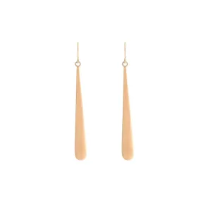 Italian gold yellow gold polished shepherd hook earrings