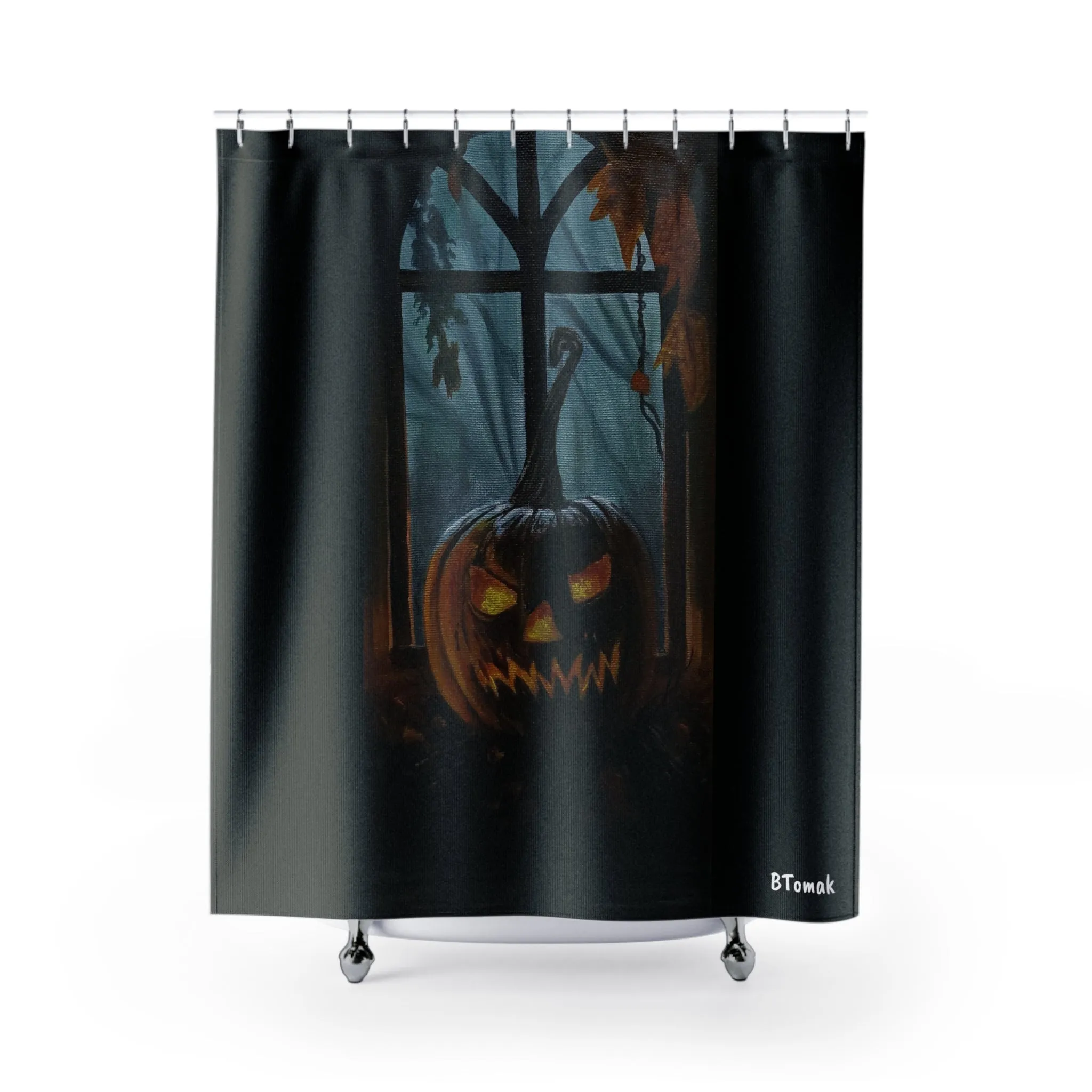 Jack o Lantern Shower Curtain