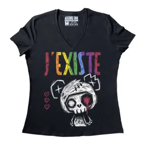 J'Existe: Pride Women Vneck