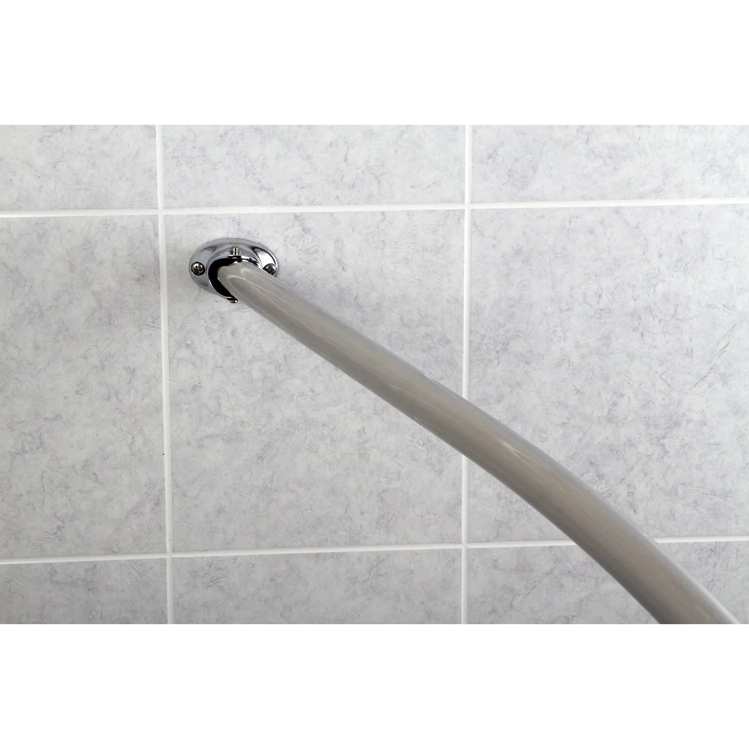 Kingston Brass Adjustable Hotel Single Curved Shower Curtain Rod