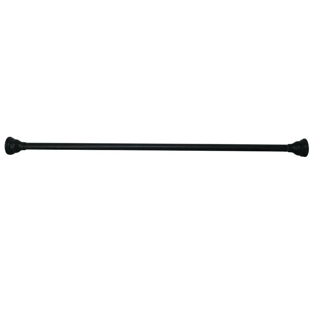 Kingston Brass Americana 72" Tension Shower Rod with Decorative Flange