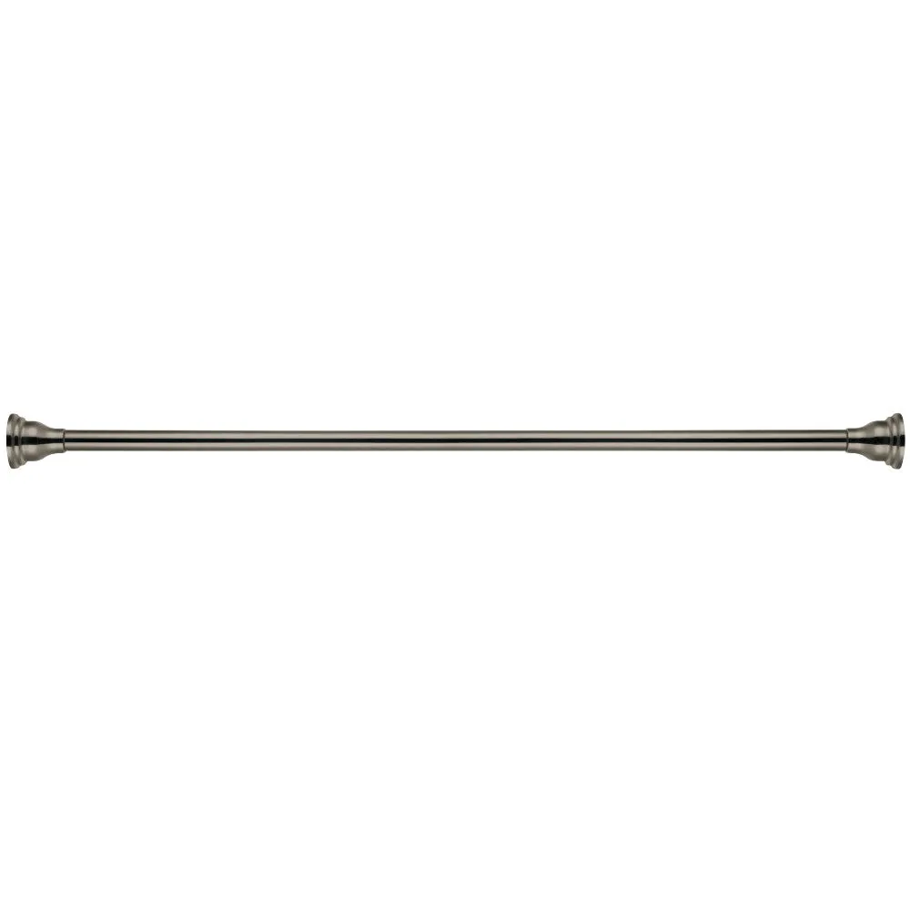 Kingston Brass Americana 72" Tension Shower Rod with Decorative Flange