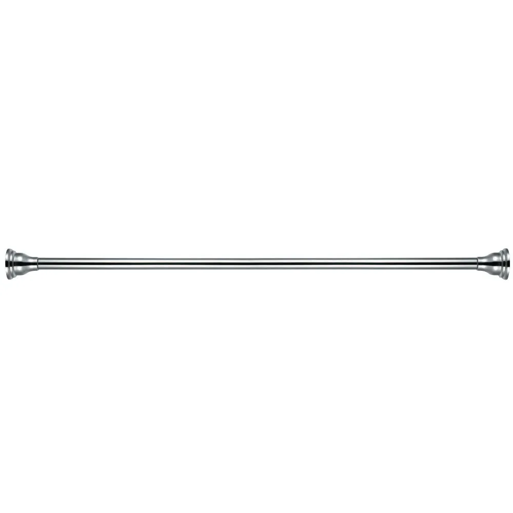 Kingston Brass Americana 72" Tension Shower Rod with Decorative Flange