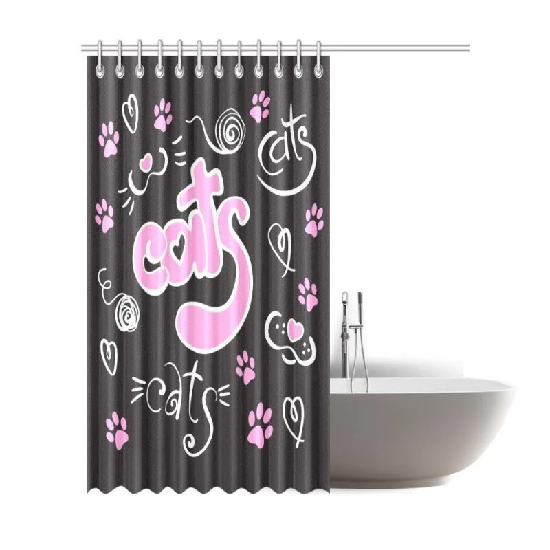 Love Cats Shower Curtain