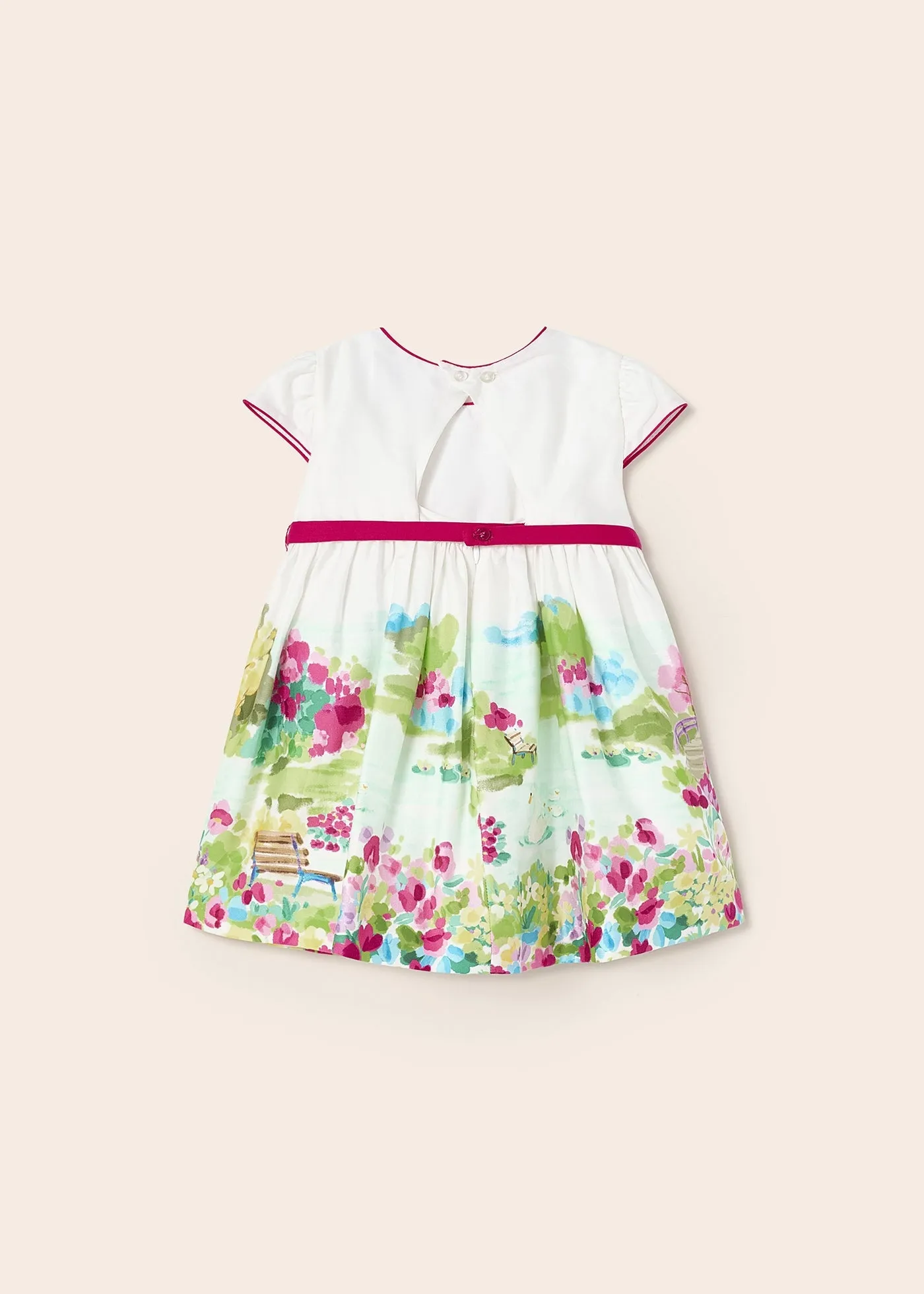 Mayoral Toddler Girl Printed Ceremony Dress