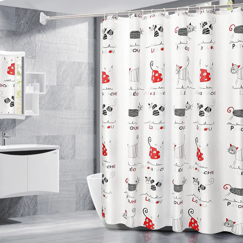 Mildew and Water Resistant Shower Curtain, HG0076