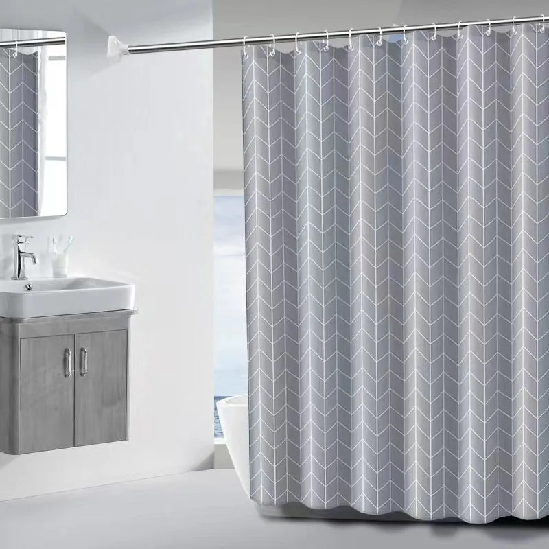 Mildew and Water Resistant Shower Curtain, HG0076