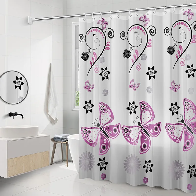 Mildew and Water Resistant Shower Curtain, HG0076