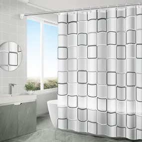 Mildew and Water Resistant Shower Curtain, HG0076