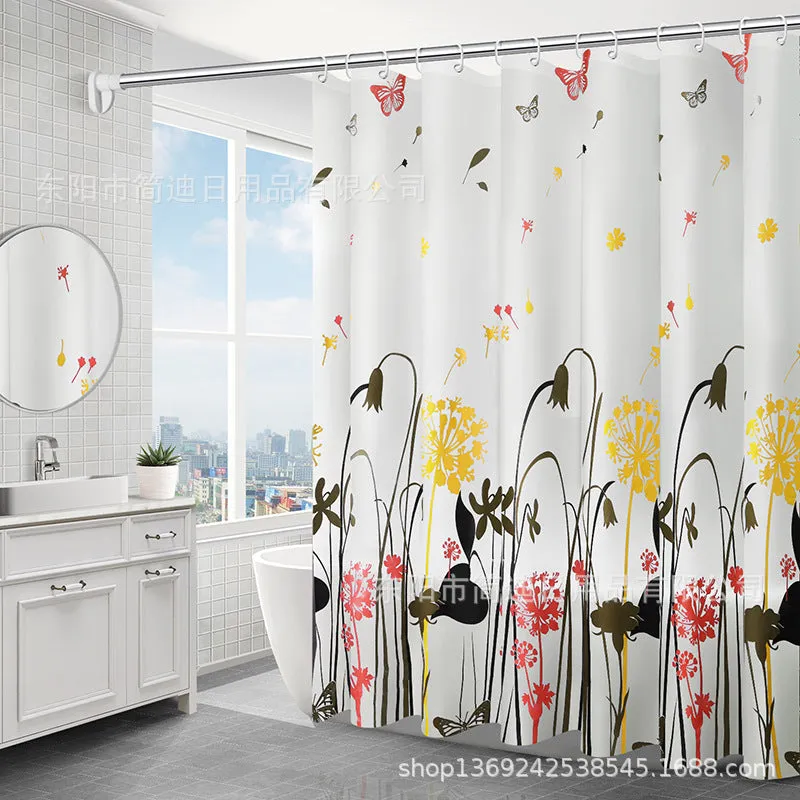 Mildew and Water Resistant Shower Curtain, HG0076