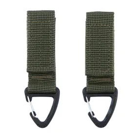 Molle Carabiner Hook 2-pack Groen