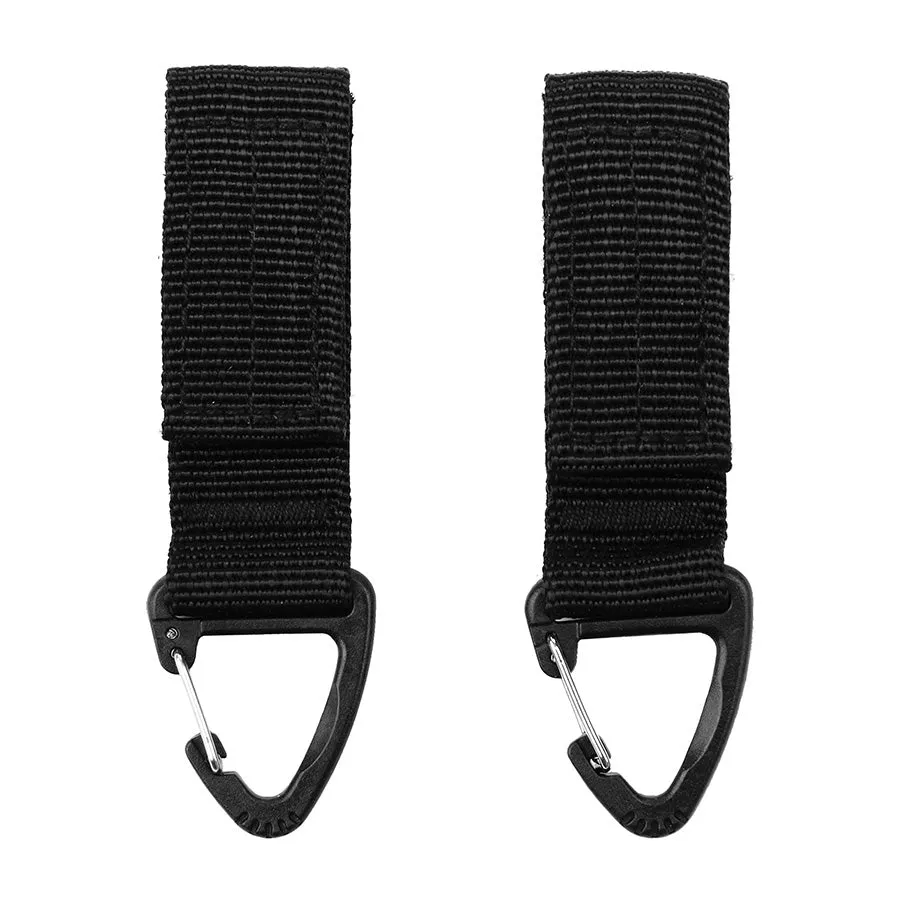 Molle Carabiner Hook 2-pack Zwart