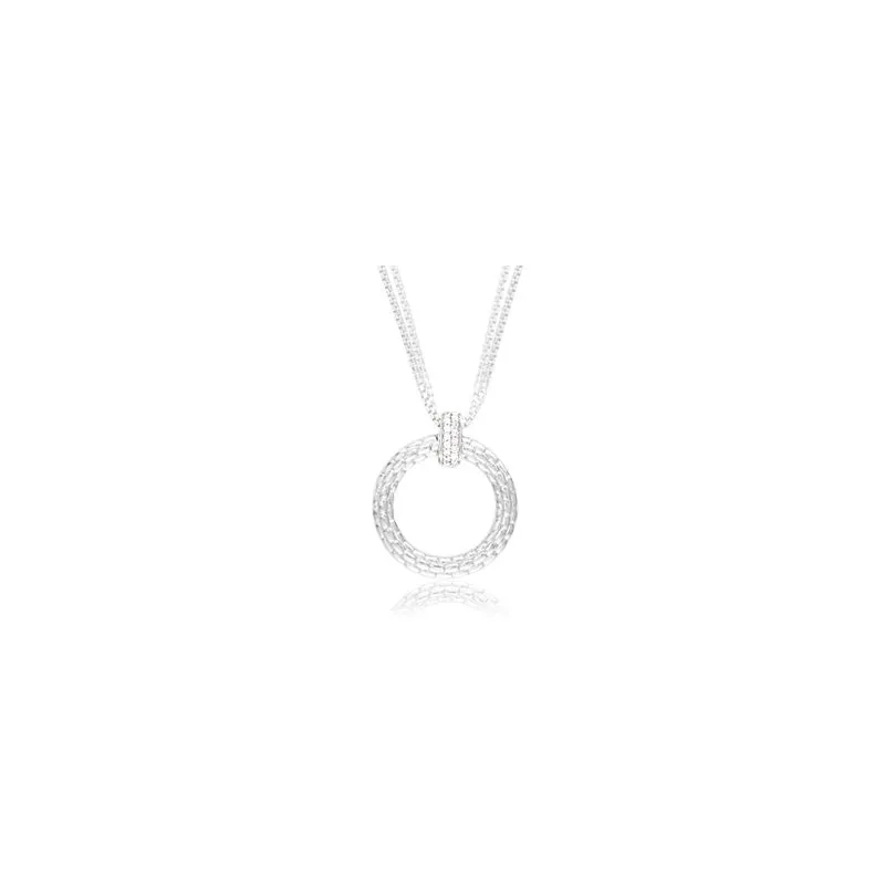 Pietra Collection Diamond Bale Circle Pendant