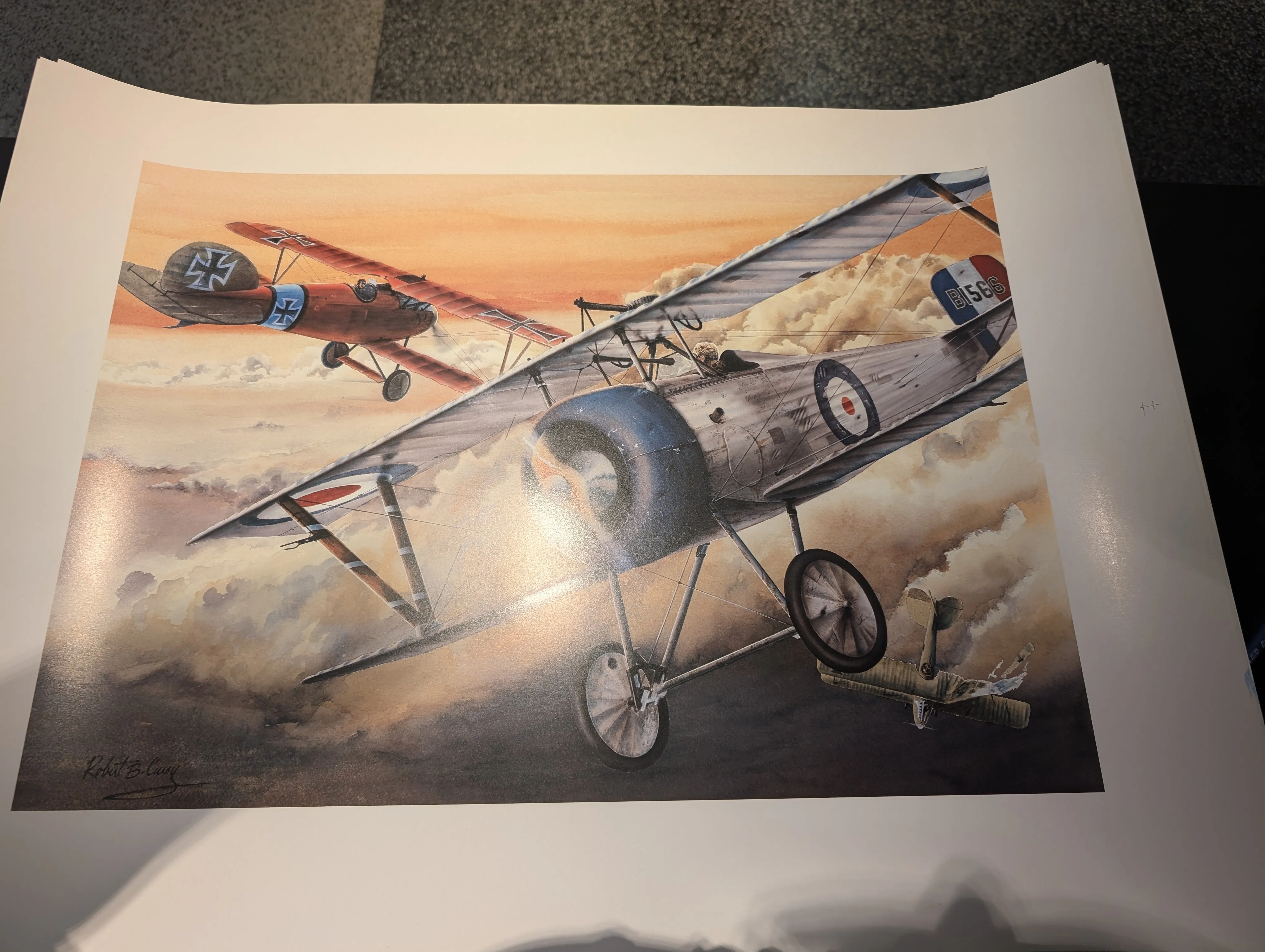 Prints - Billy Bishop by Robert B Curry