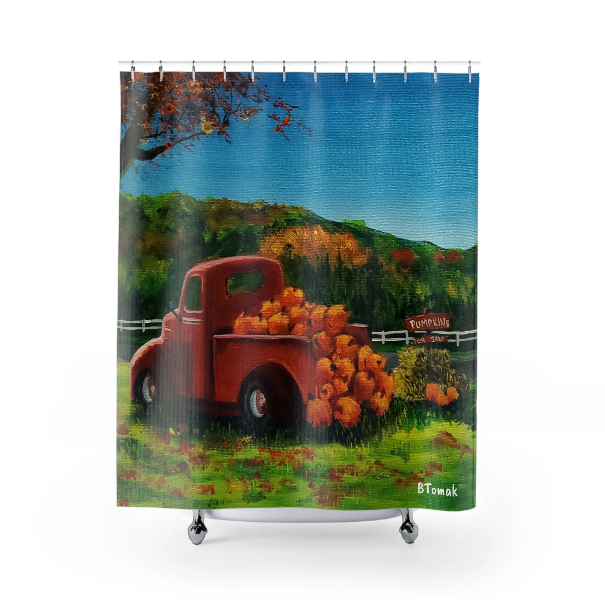 Pumpkins for Sale Shower Curtain