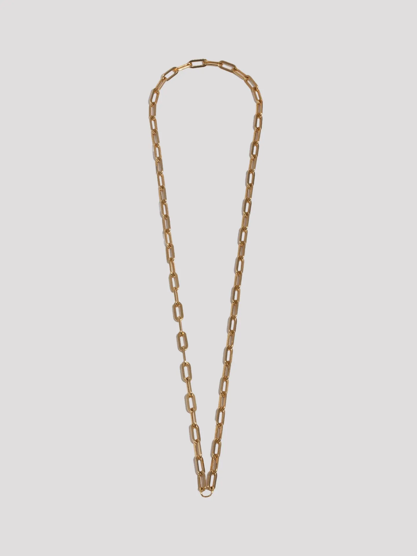 Vermeil Ord Long Link Charm Chain