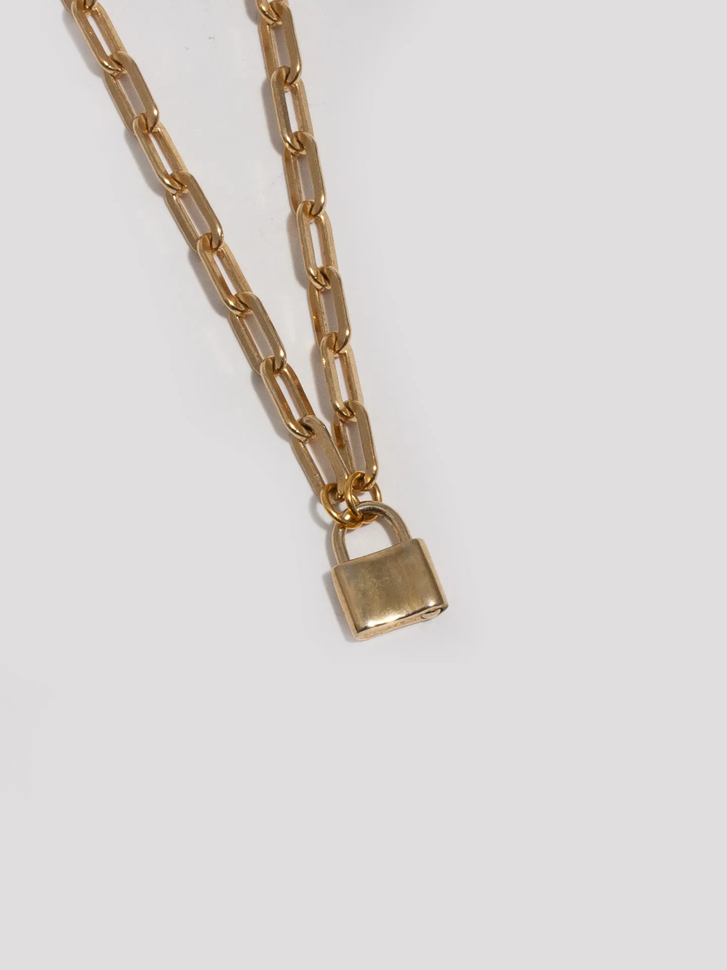 Vermeil Ord Long Link Charm Chain